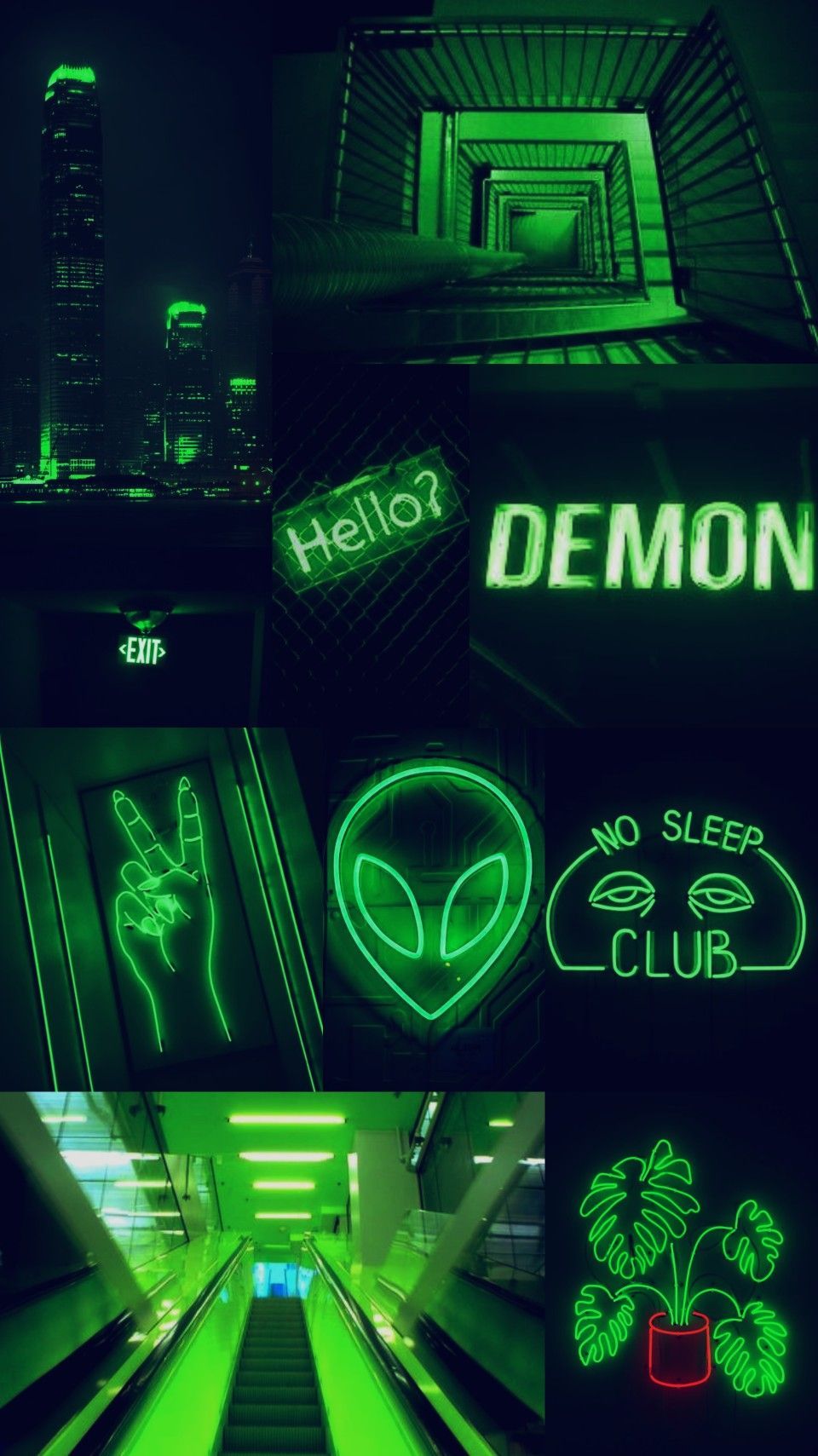 Neon green aesthetic wallpapers