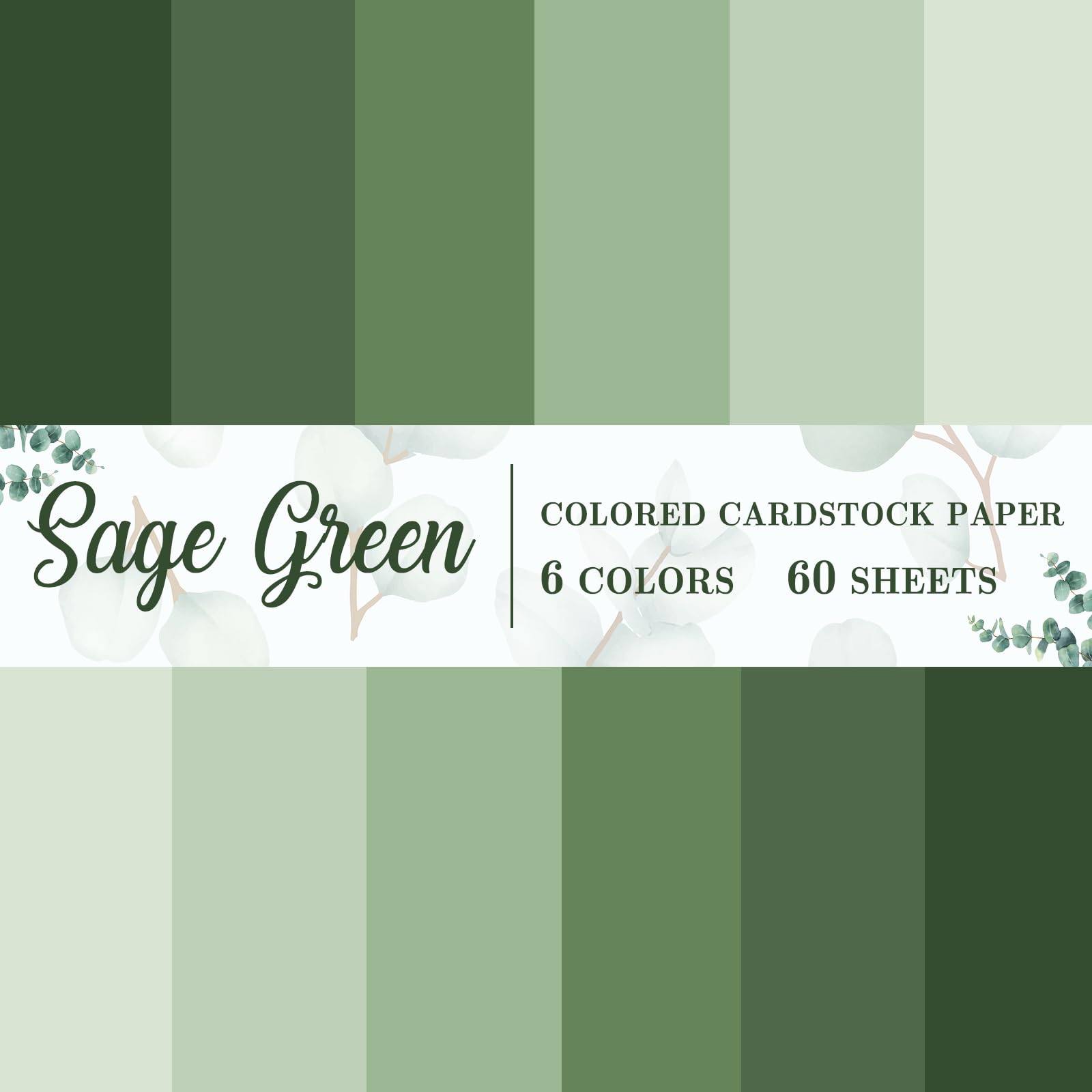 Anydesign sheet x inch sage green thick paper card stock gradient green colors paper cards colored scrapbook paper for prints diy arts crafts making school office