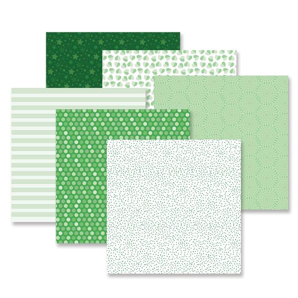 Green tonal scrapbook paper totally tonal kelly green