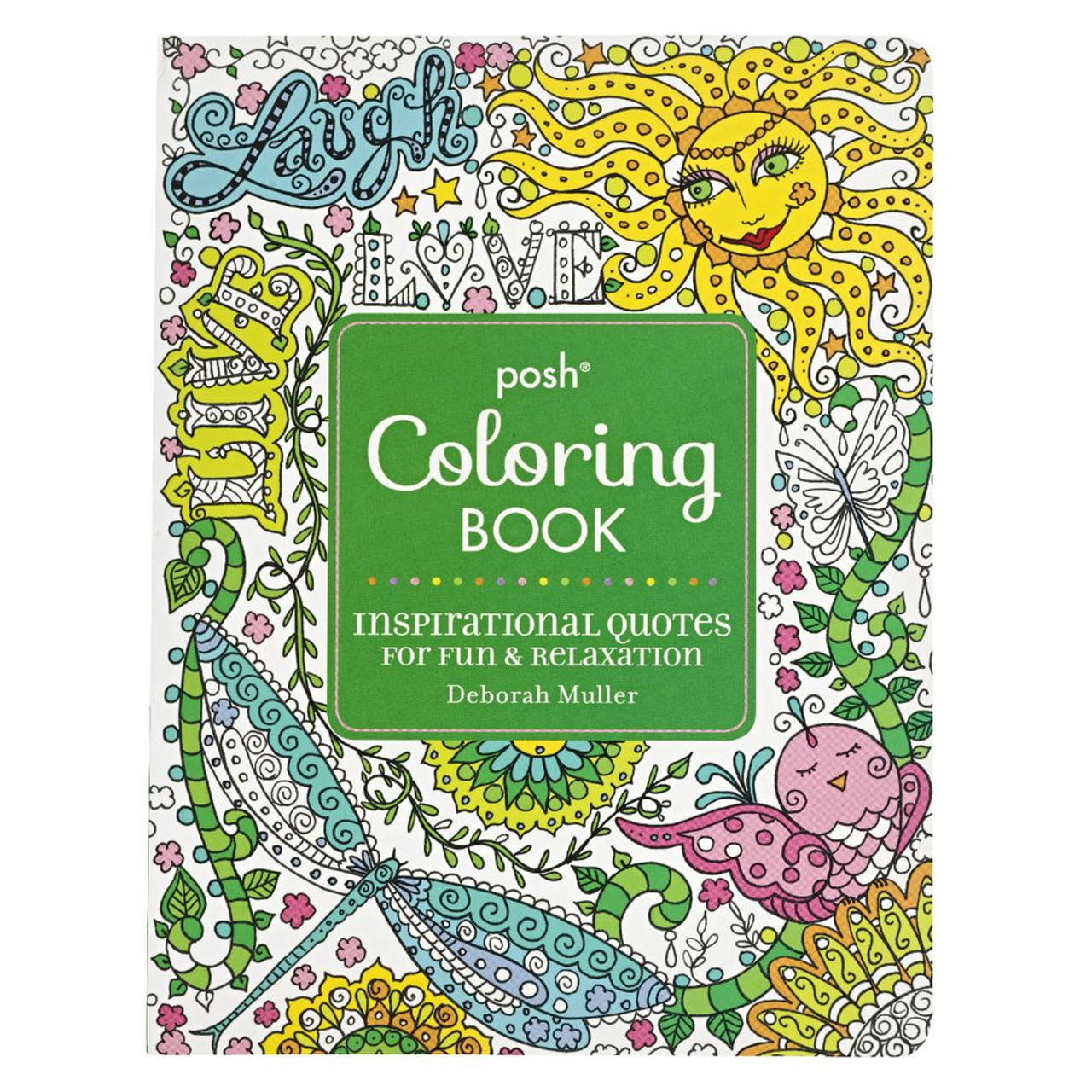 Clearance posh coloring book inspirational quotes for fun relaxation