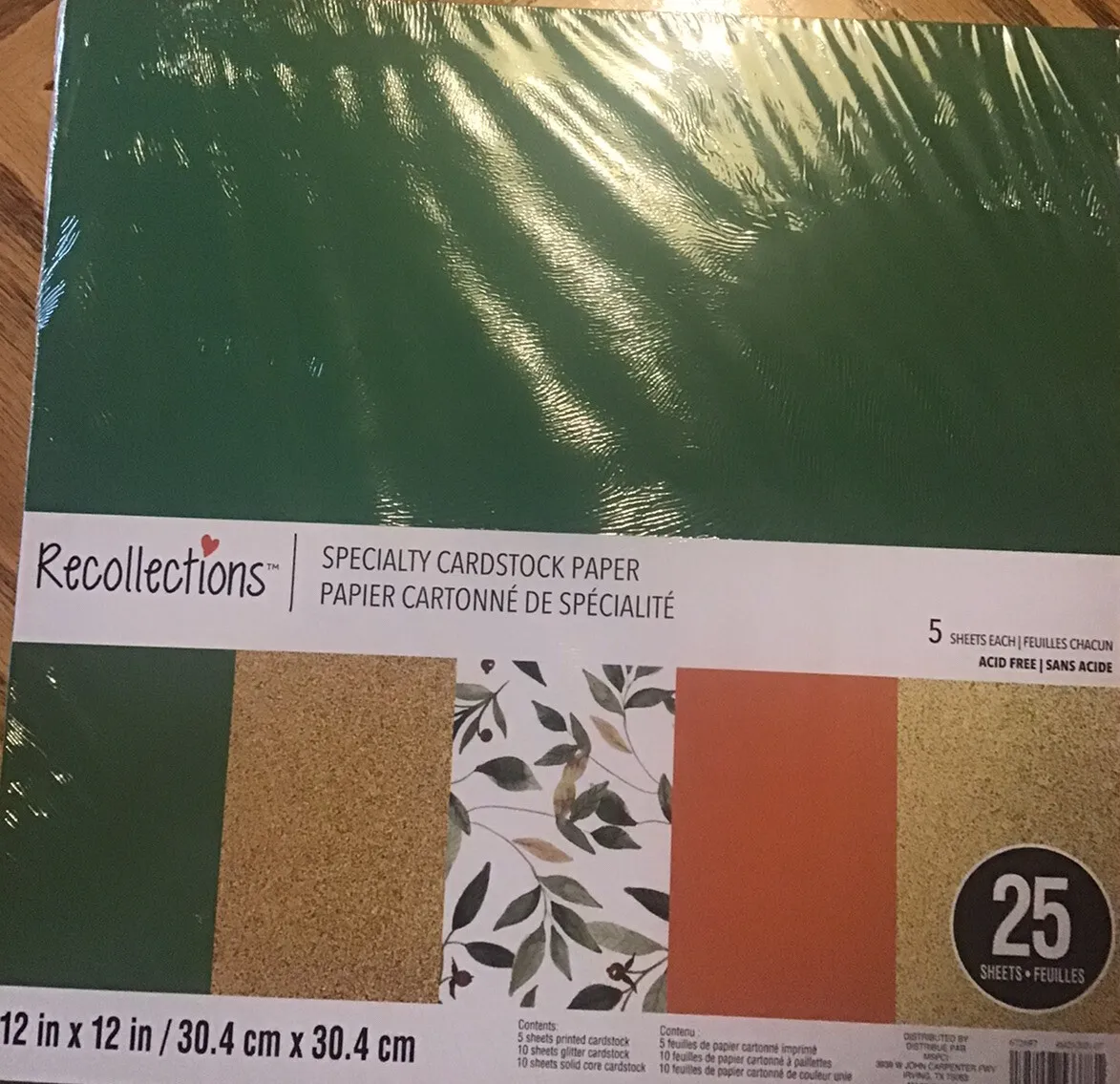 Green color x scrapbook cardstock paper pad lotrecollectionsglitter