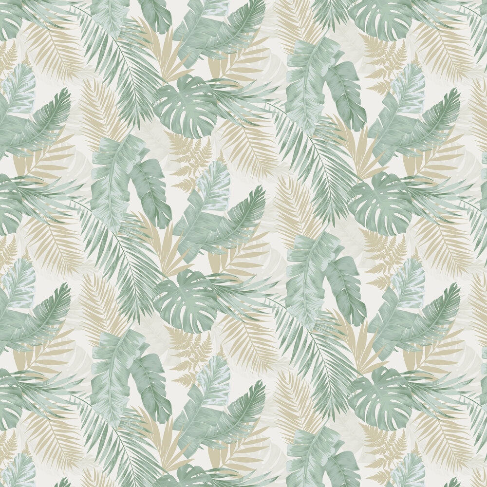 green tropical wallpaper