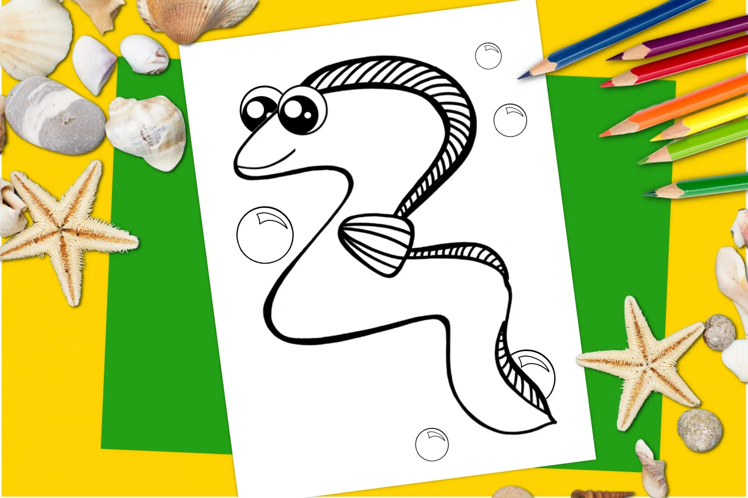 Free printable eel coloring page â simple mom project