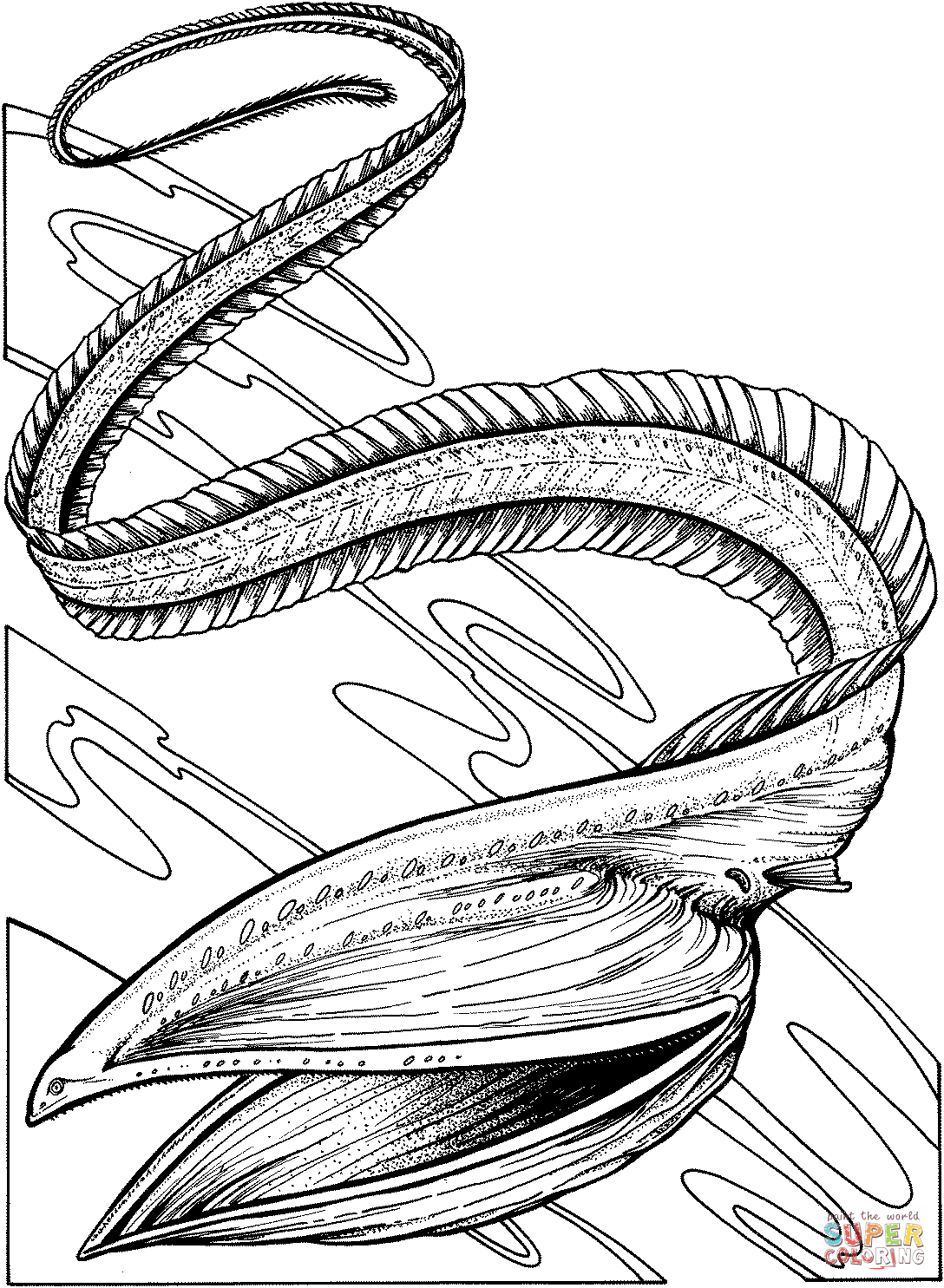 Gulper eel coloring page free printable coloring pages