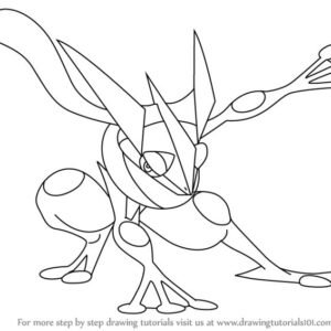 Greninja coloring pages printable for free download