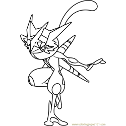 Greninja coloring pages for kids