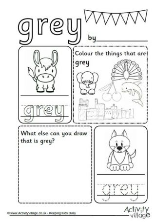 Grey colour worksheet color worksheets for preschool preschool color activities color worksheets