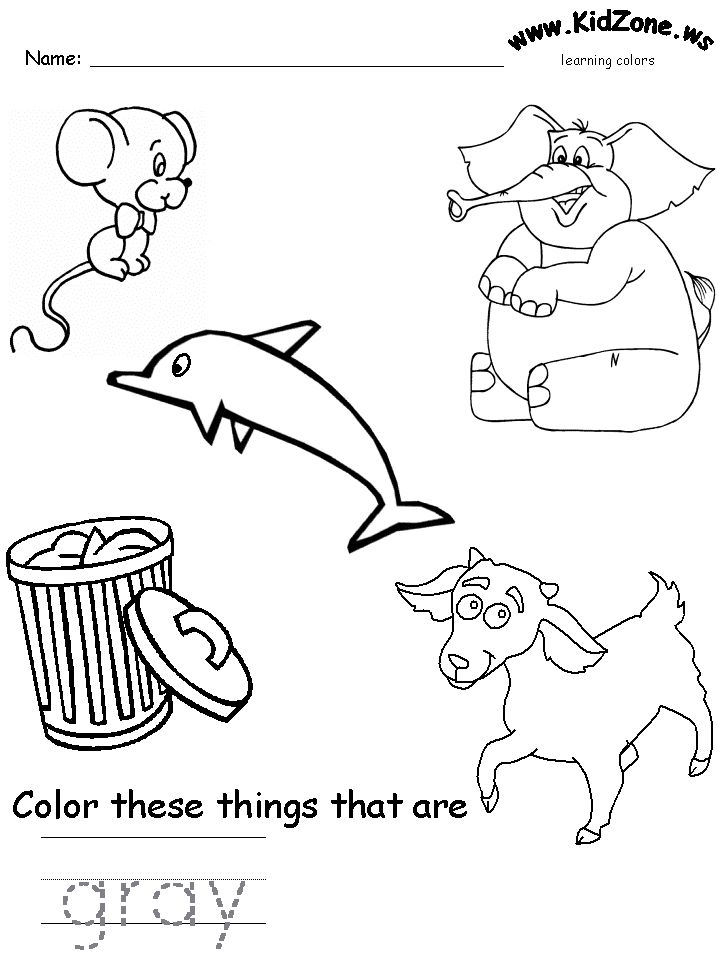 Preschool grey worksheet preschool colors preschool color activities color worksheets