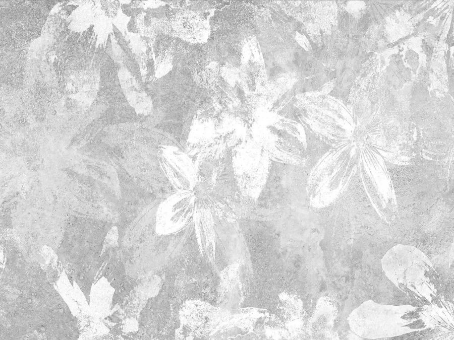 grey floral wallpaper