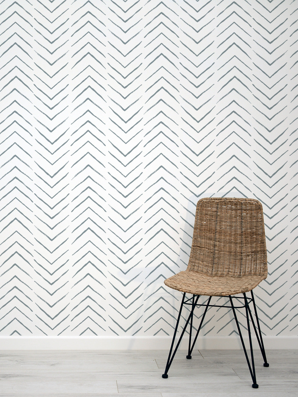 grey herringbone wallpaper