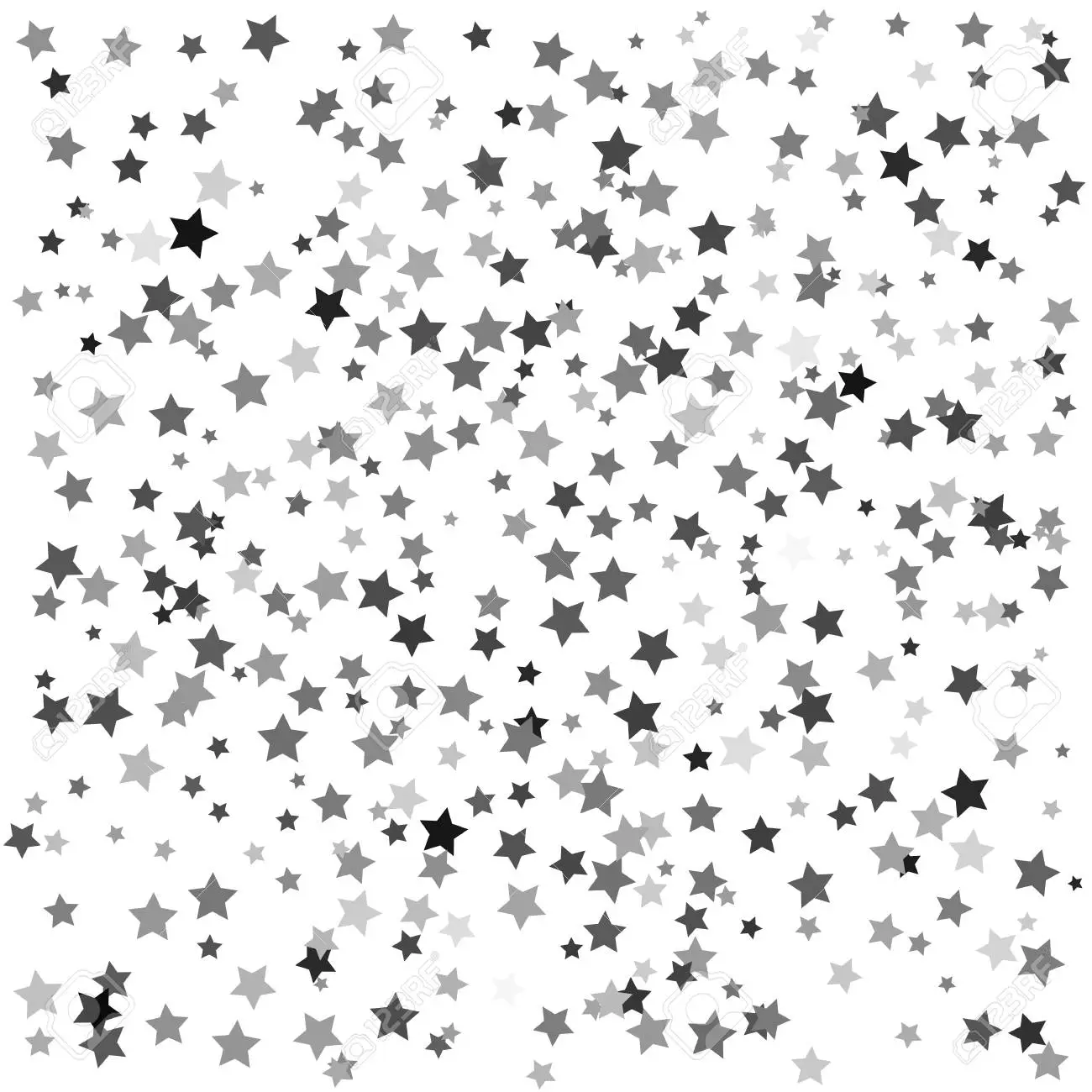 Звезды мелкие черные на белом фоне