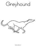 Trace the dotted line from the dog to the bone coloring page