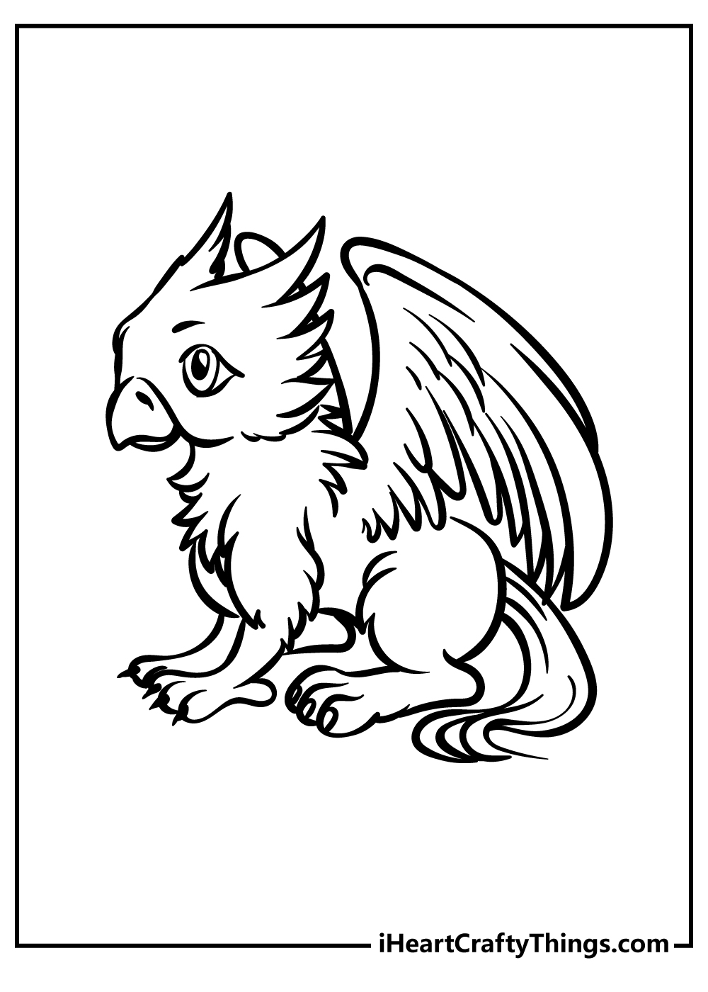 Griffin coloring pages free printables