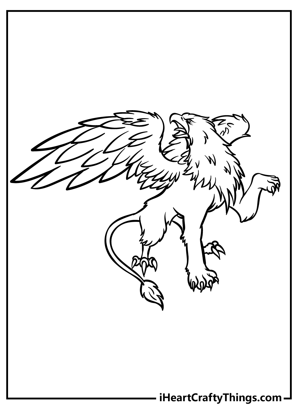 Griffin coloring pages free printables