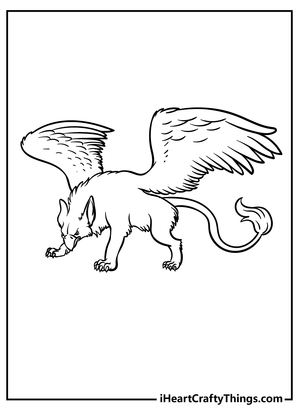 Griffin coloring pages free printables