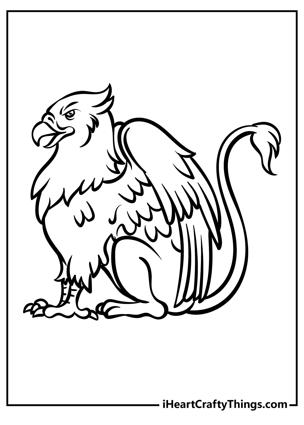 Griffin coloring pages free printables