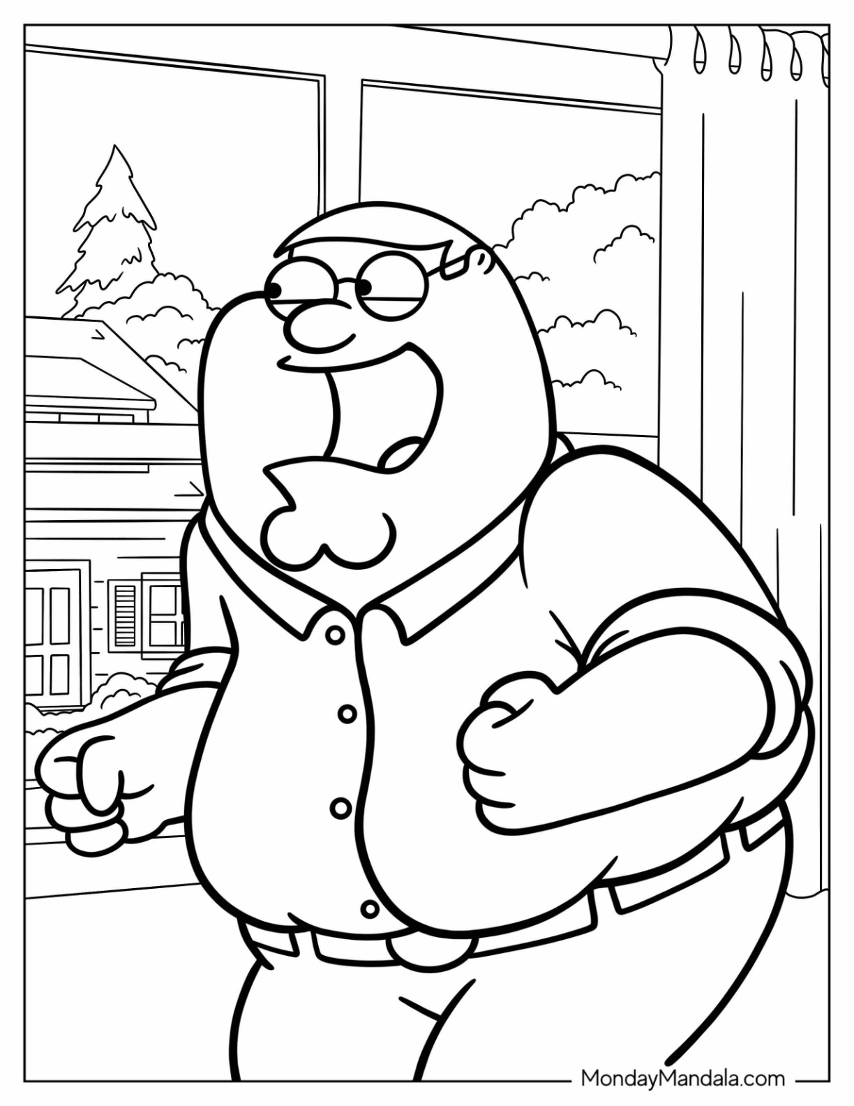 Family guy coloring pages free pdf printables