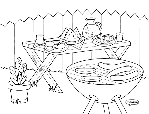 Bbq coloring pages coloring book art coloring pages inspirational coloring pages