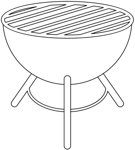 Grill coloring page free printable coloring pages