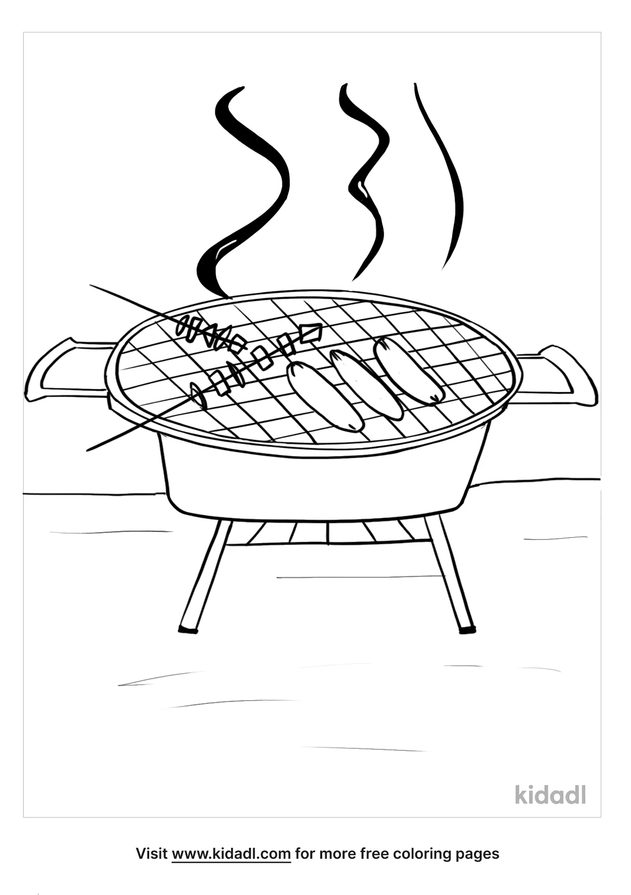 Free bbq coloring page coloring page printables