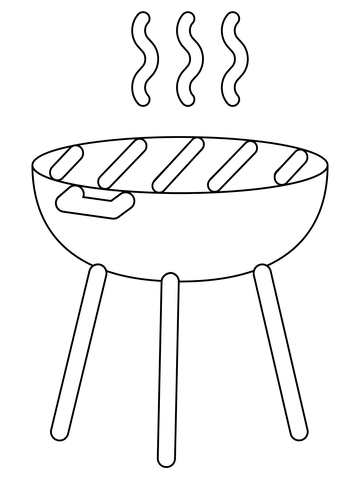 Grill coloring page free printable coloring pages