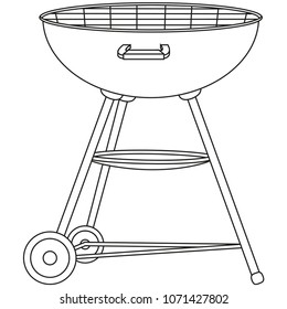 Grill outline stock photos and pictures