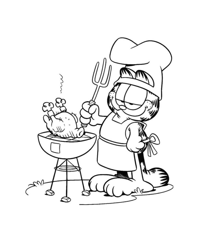 Cookout coloring pages