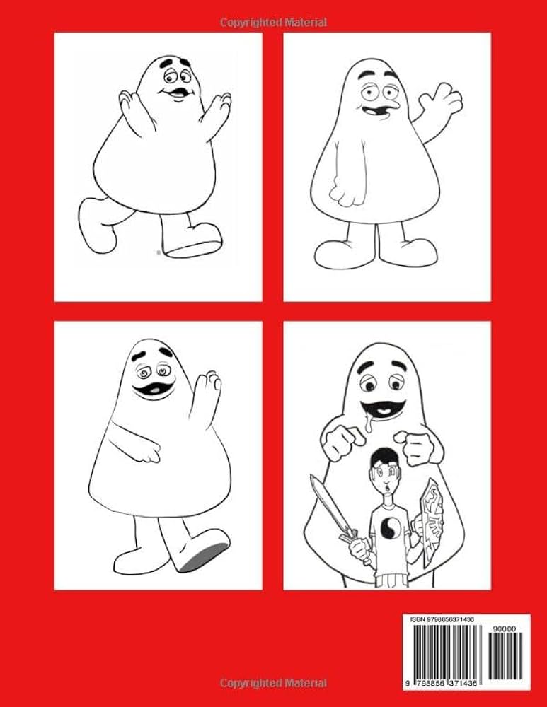 Grimace shake coloring book grimace coloring features a variety of fun and cute illustrations that are perfect for coloring namegrimace books