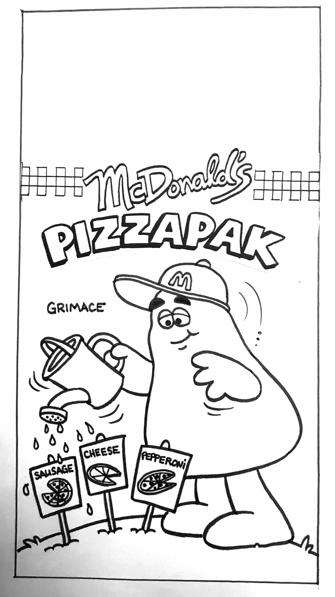 In the late s i was asked to explore some kids packaging conceptsdesigns for mcpizza we all knoâ coloring book pages kids packaging easy disney drawings