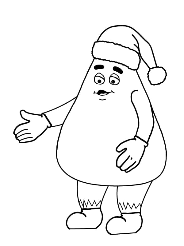 Grimace free printable coloring page