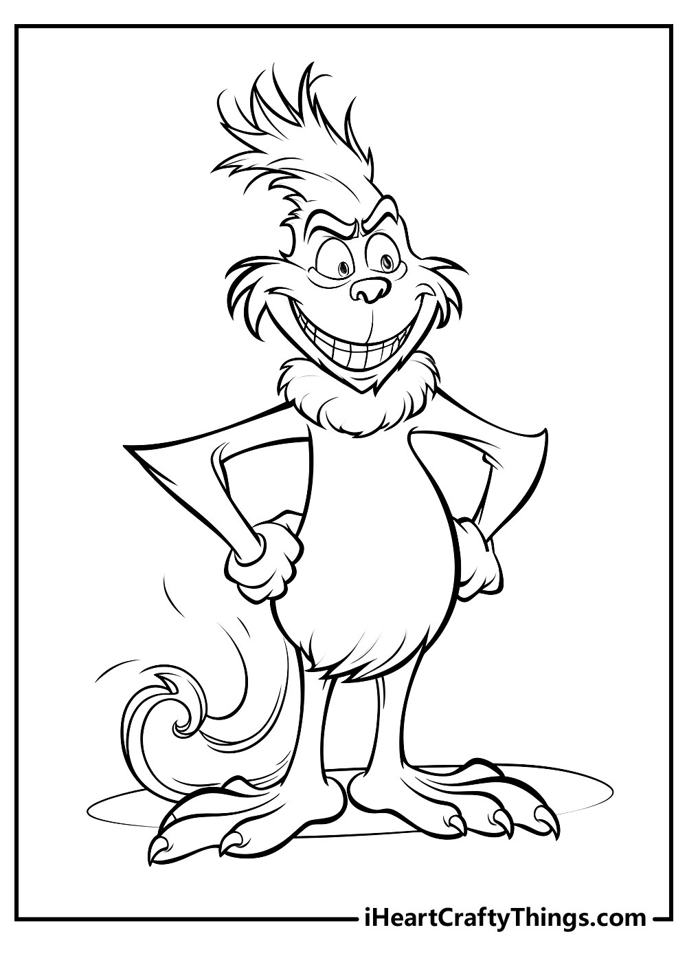 Grinch coloring pages free printables