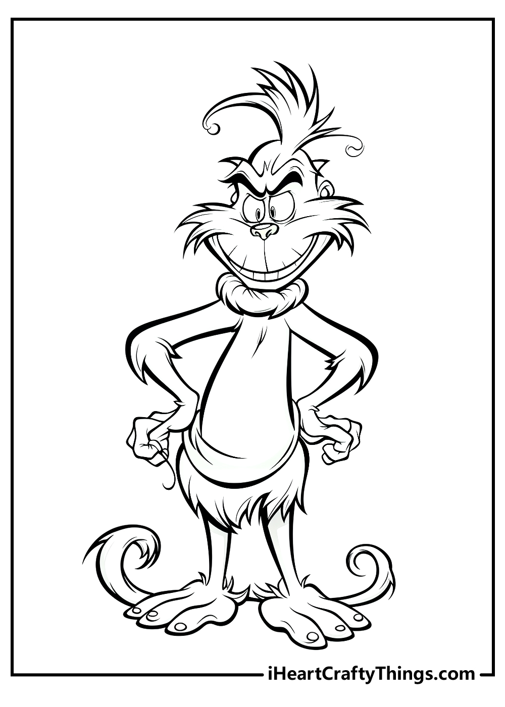 Grinch coloring pages free printables