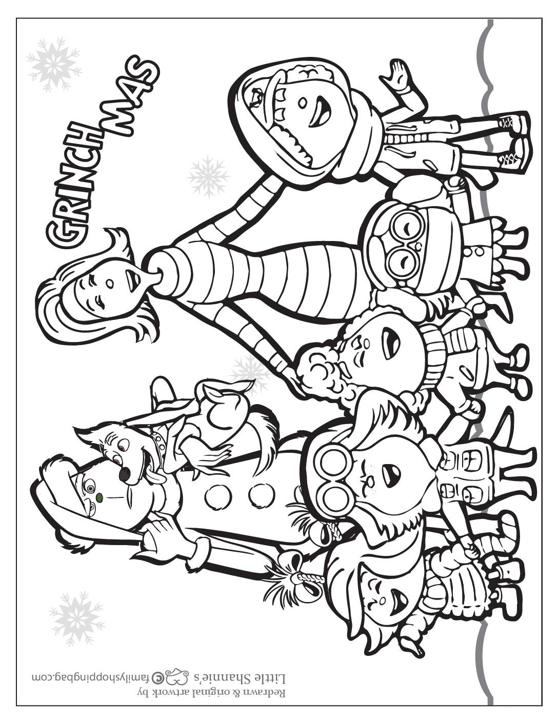 Coloring page grinch