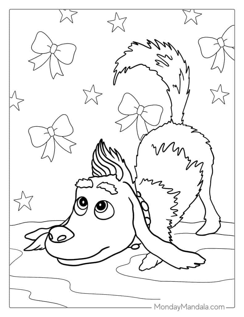 Grinch coloring pages free pdf printables