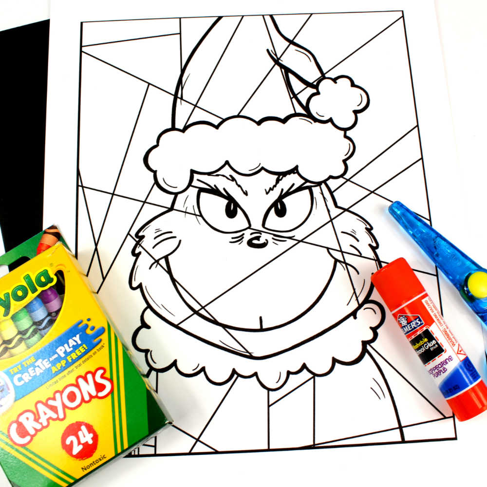 Free printable the grinch coloring page