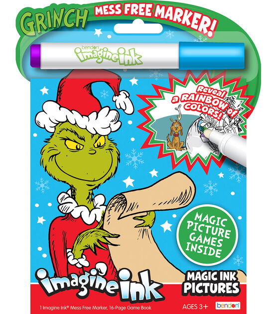 Bendon sheet christmas the grinch imagine ink coloring books