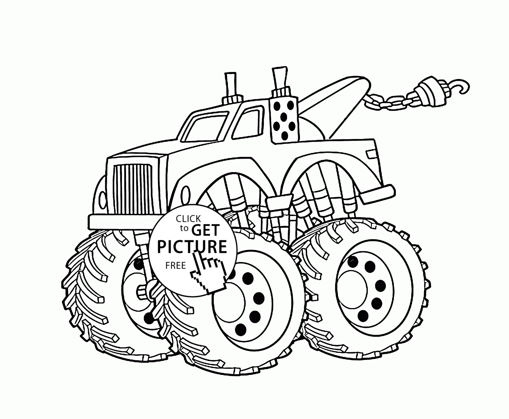 Funny monster truck coloring page for kids transportation coloring pages printables free