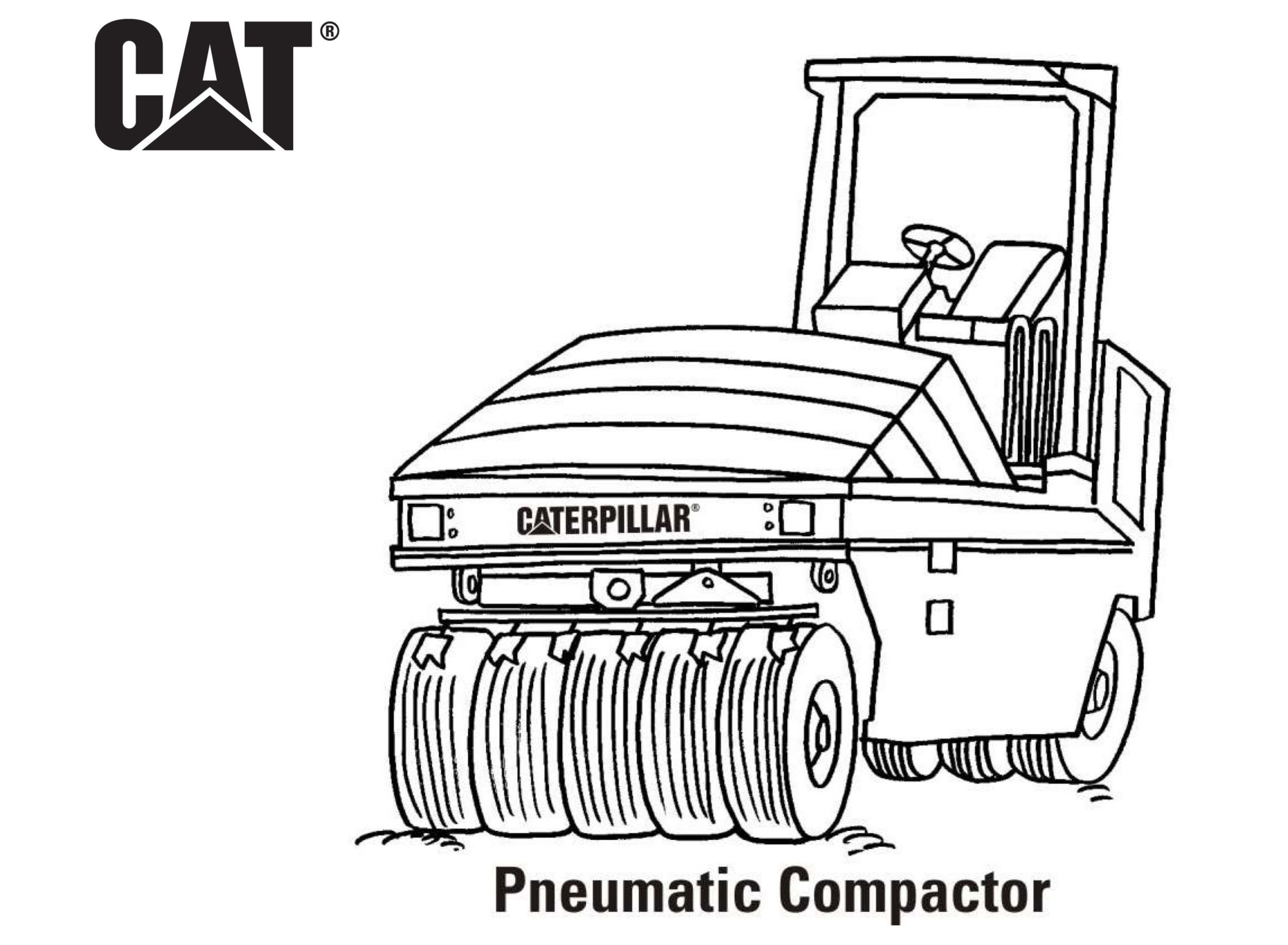 Equipment coloring pages erpillar