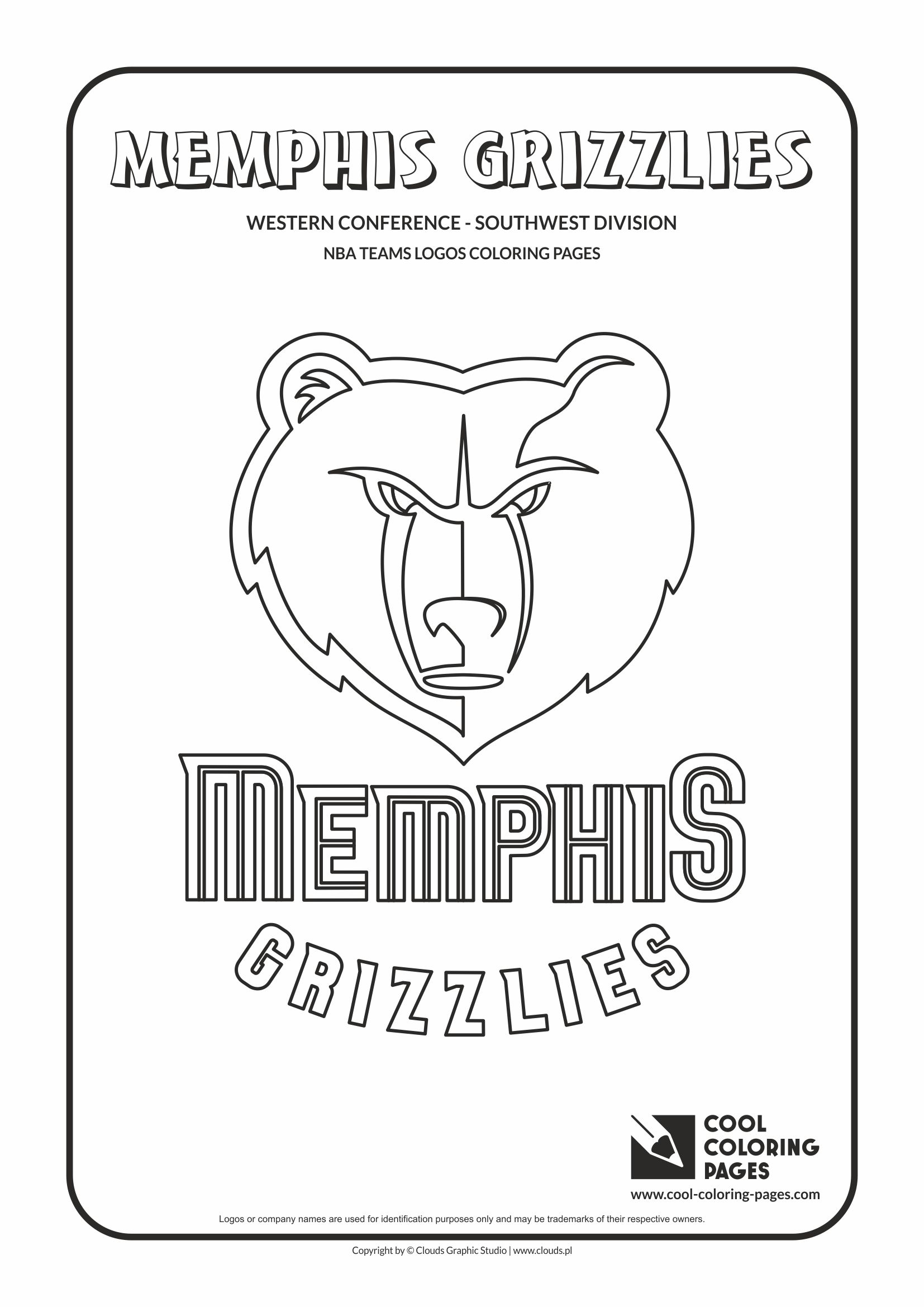 Cool coloring pages memphis grizzlies