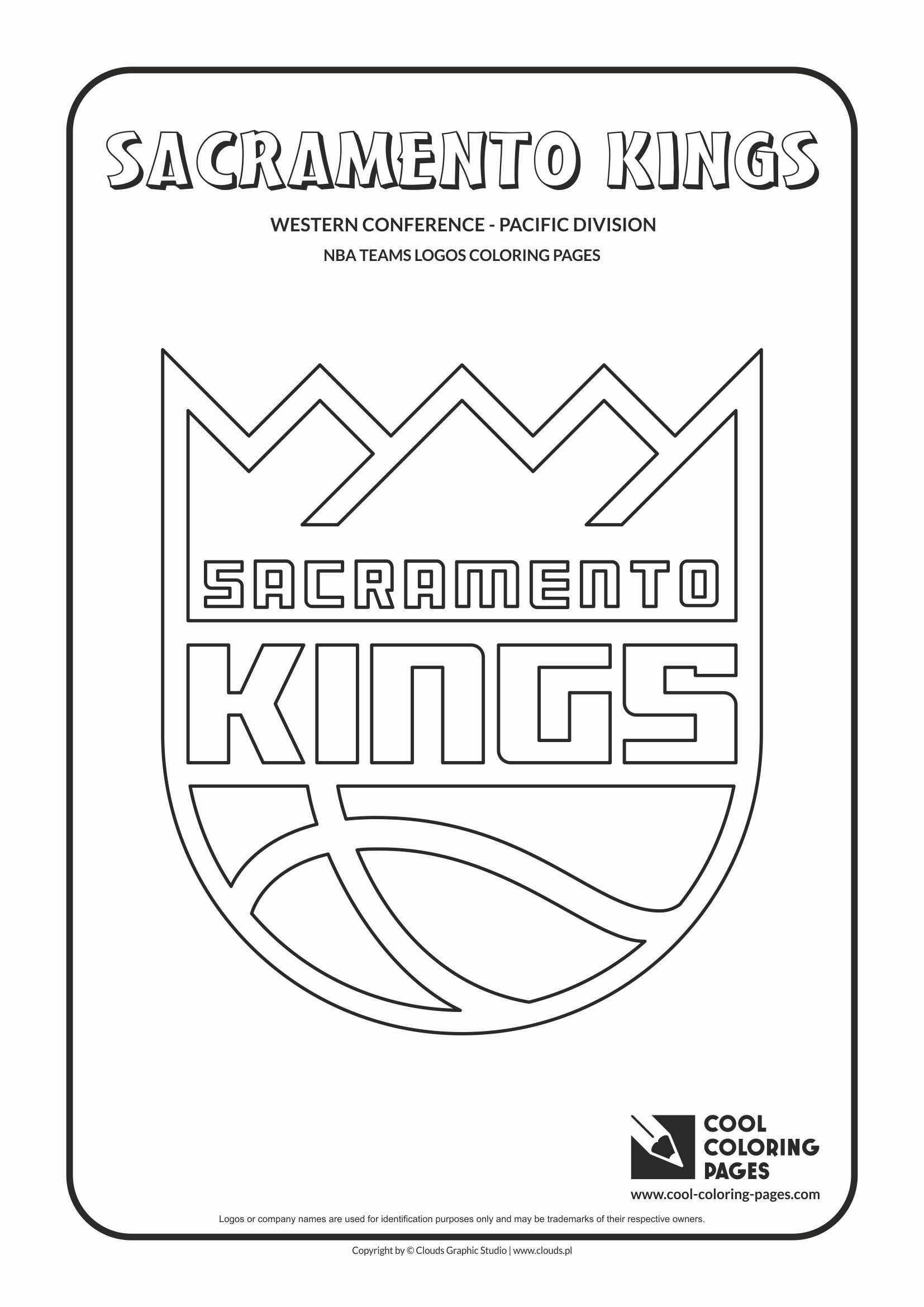 Sacramento kings logo coloring page