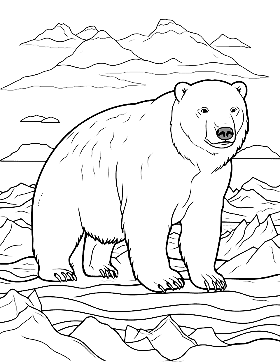 Winter coloring pages free printable sheets