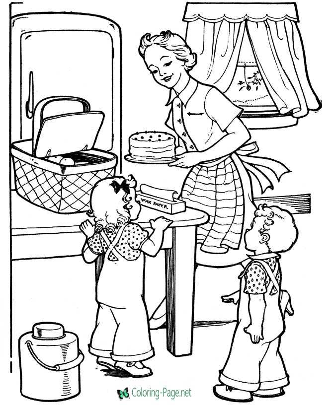 Grandparents coloring pages