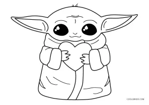 Free printable baby yoda coloring pages for kids yoda drawing star wars art drawings stitch coloring pages