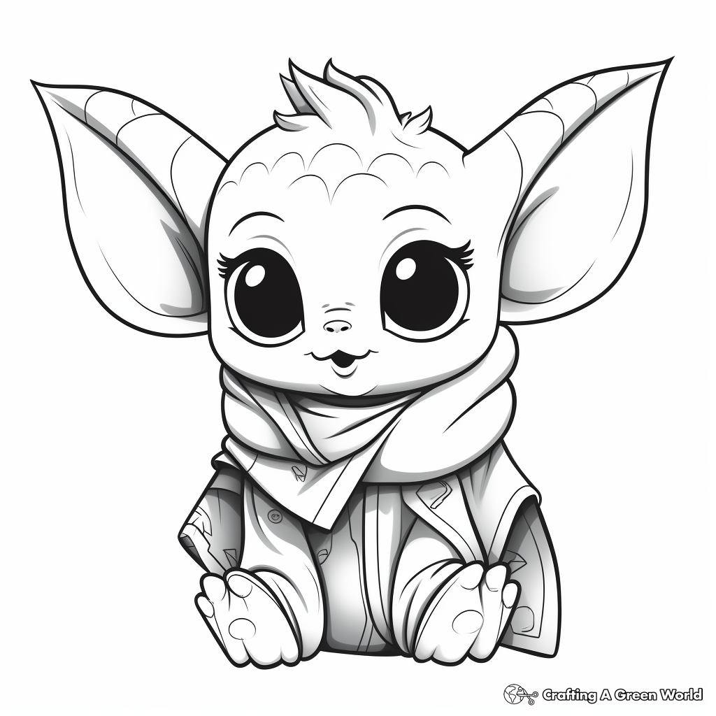 Baby yoda coloring pages