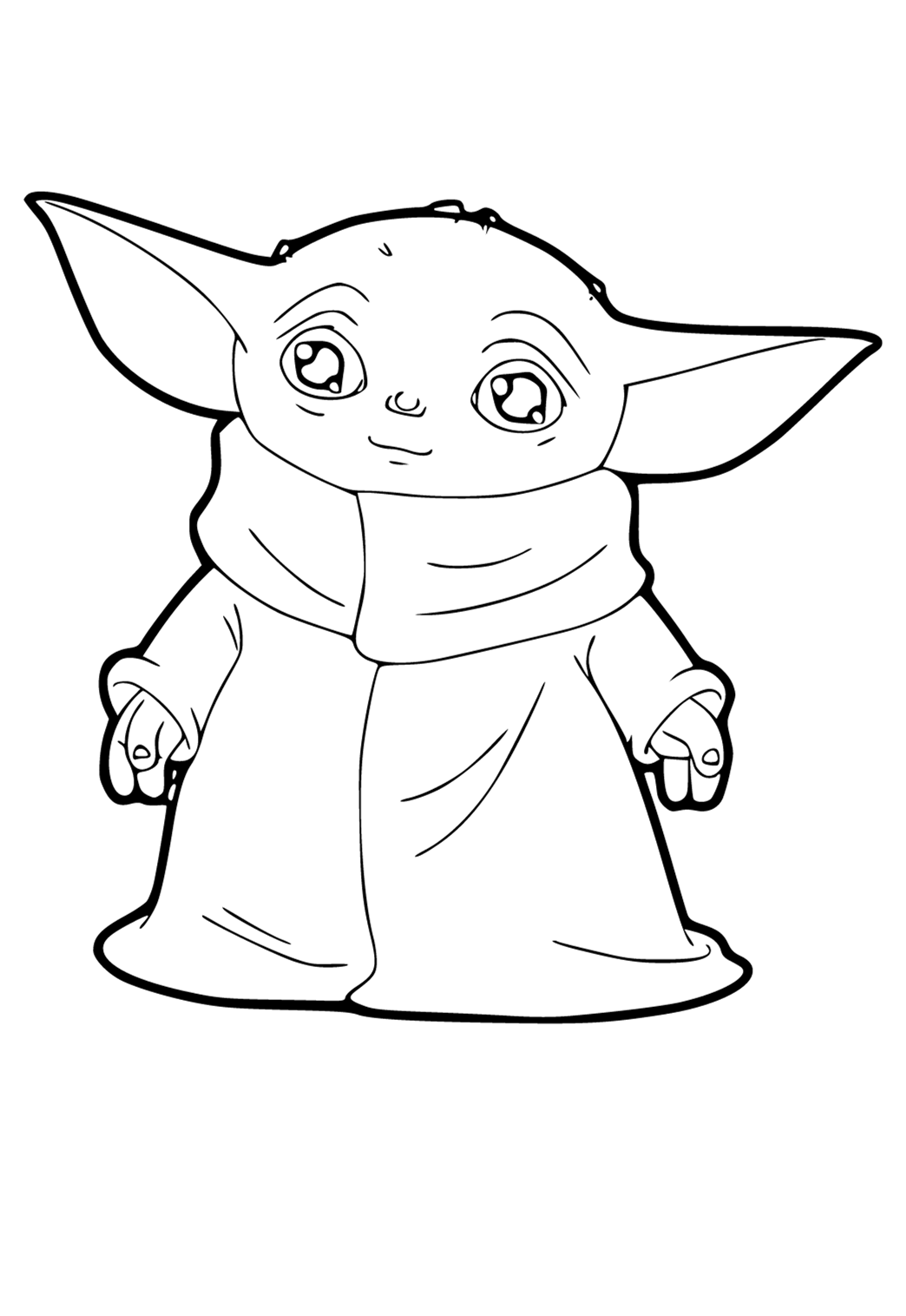 Free printable grogu expectation coloring page for adults and kids