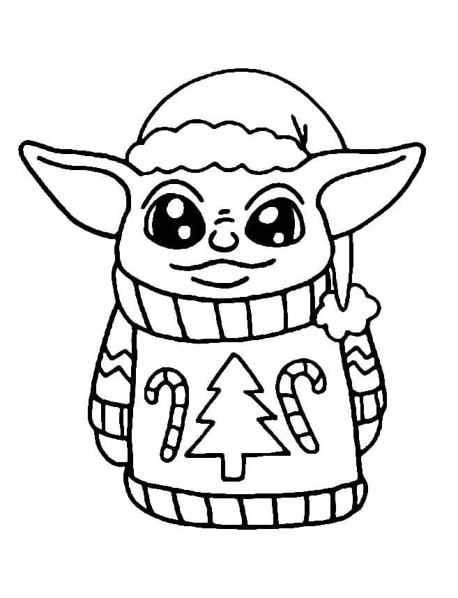 Grogu coloring pages