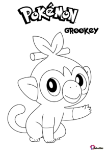Pokemon grookey coloring pages cartoon coloring pages coloring pages pokemon coloring pages
