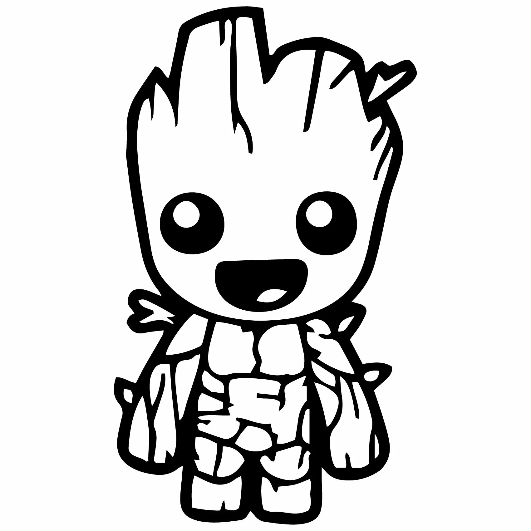 Groot coloring pages pdf