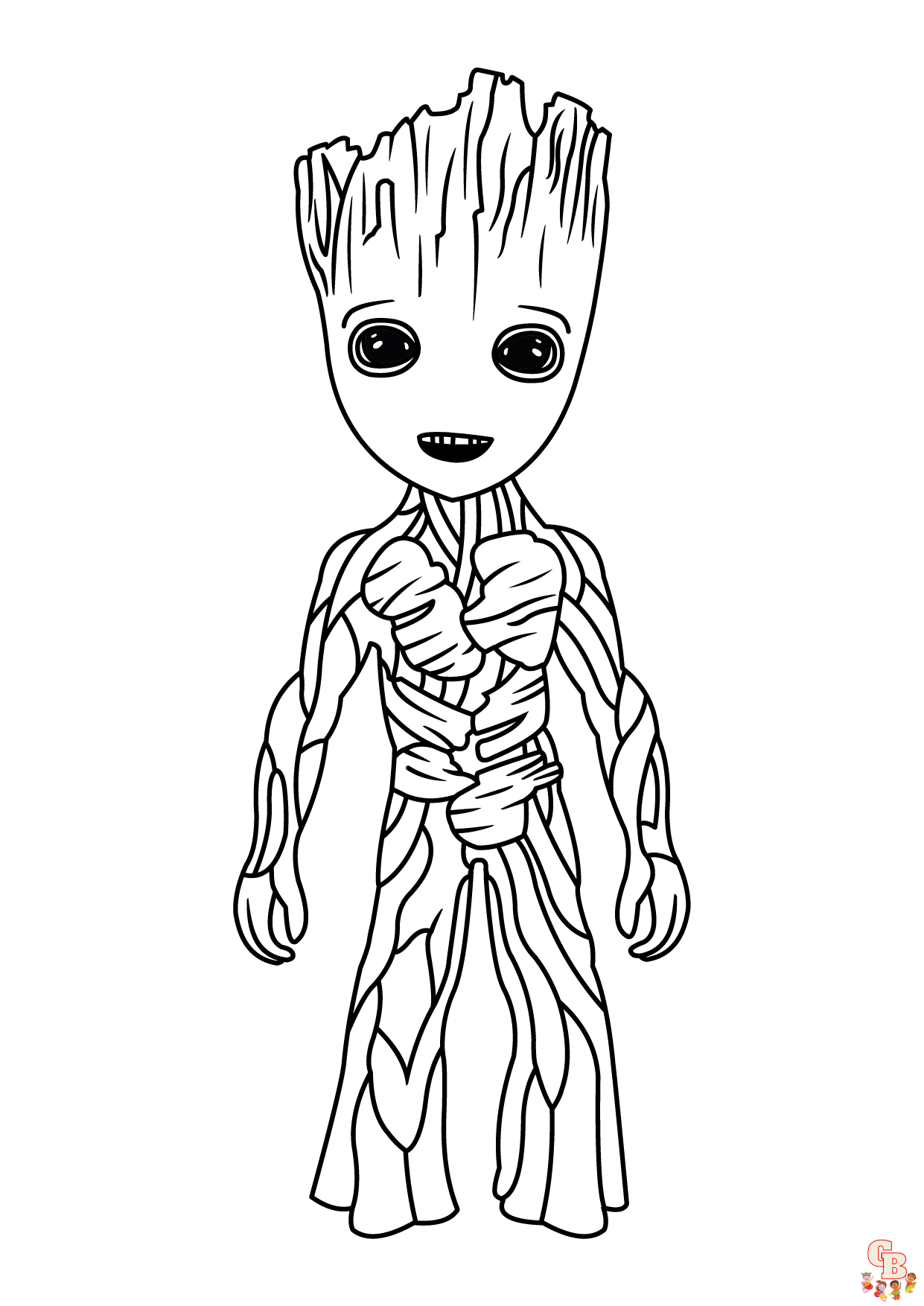 Free printable groot coloring pages for kids