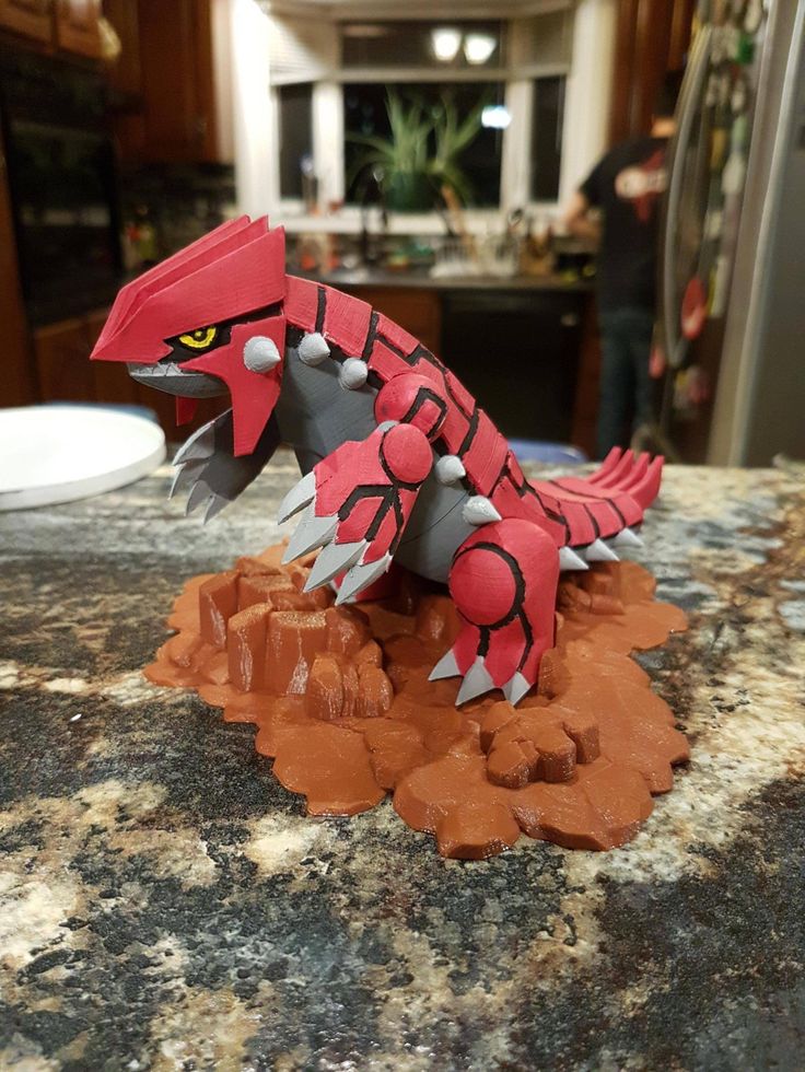 D printed groudon pokemon d printing pokemon toy